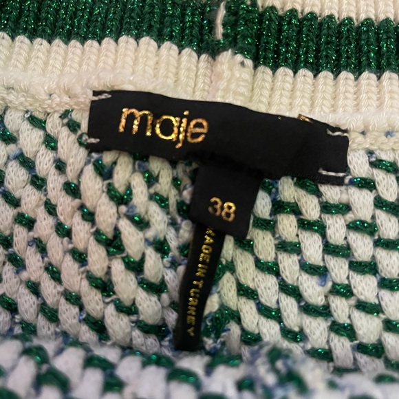 Maje Maitresse Metallic Threaded Cardigan SET - Picture 6 of 6